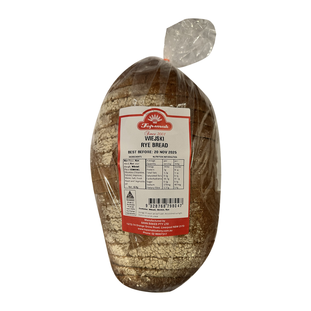Topsmak Rye Bread Wiejski 620g