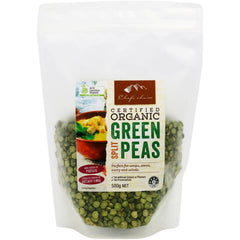 Chefs Choice Organic Green Peas Split 500g