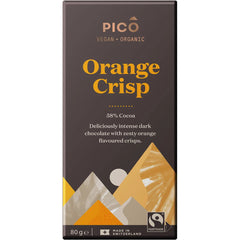 Pico Orange Crisp Milk Chocolate 80g