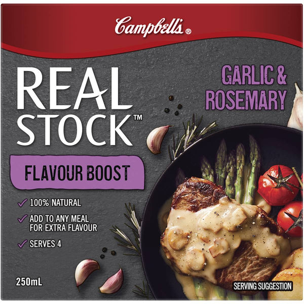 Campbell's Real Stock Flavour Boost Garlic and Rosemary 250ml