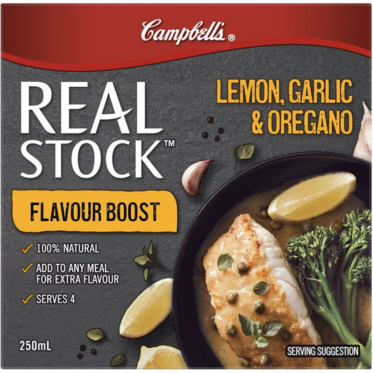 Campbell's Real Stock Flavour Boost Lemon, Garlic and Oregano 250ml