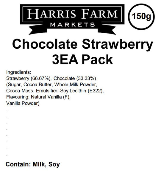 Harris Farm Chocolate Coated Strawberries x3