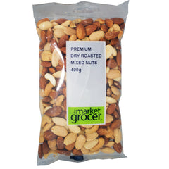 The Market Grocer Premium Dry Roasted Mixed Nuts 400g