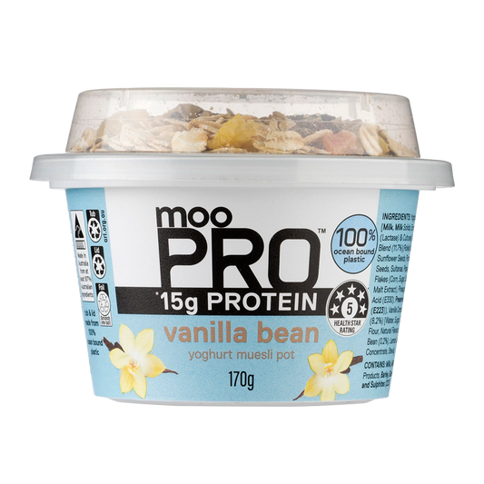 Moo Pro Yoghurt Vanilla Bean Muesli 170g