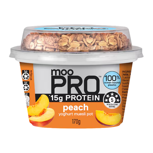 Moo Pro Yoghurt Peach Muesli 170g