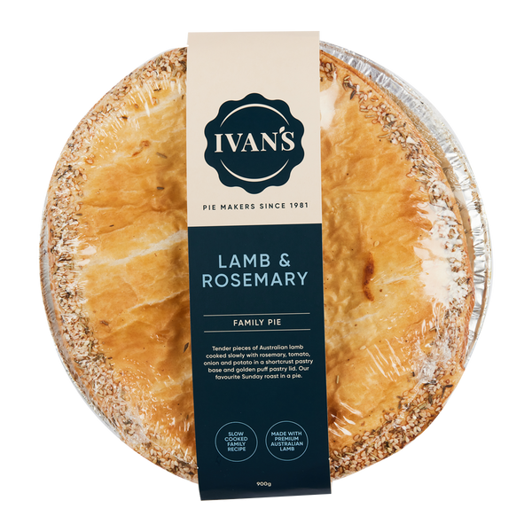Ivan's Pies Lamb and Rosemary Pie 900g