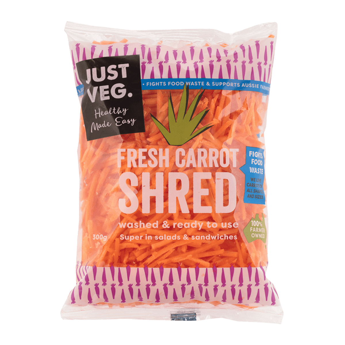 Kalfresh Fresh Carrot Shred 300g