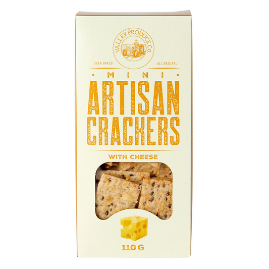 Valley Produce Co Mini Artisan Crackers with Cheese 110g