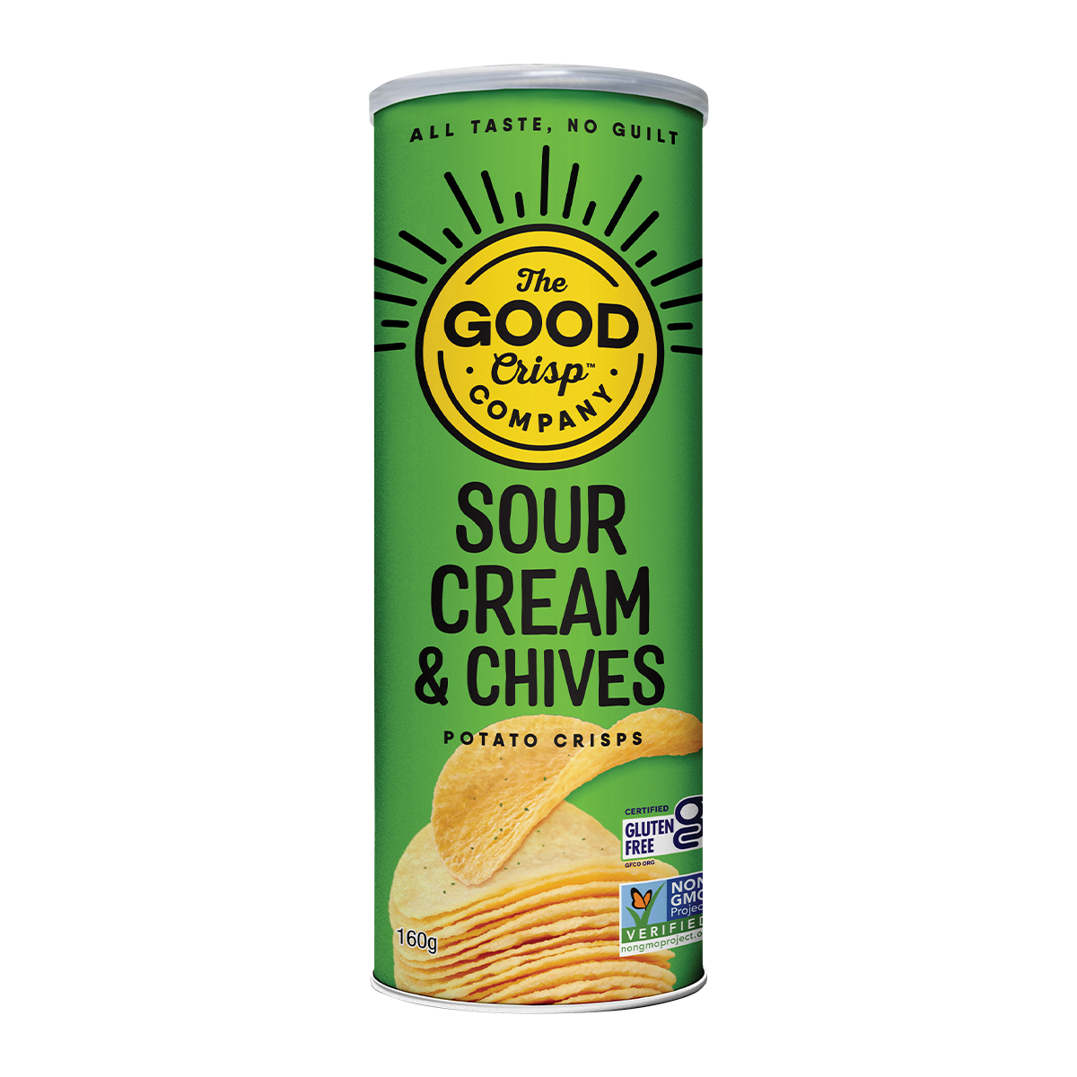 The Good Crisps Sour Cream and Chives 160g