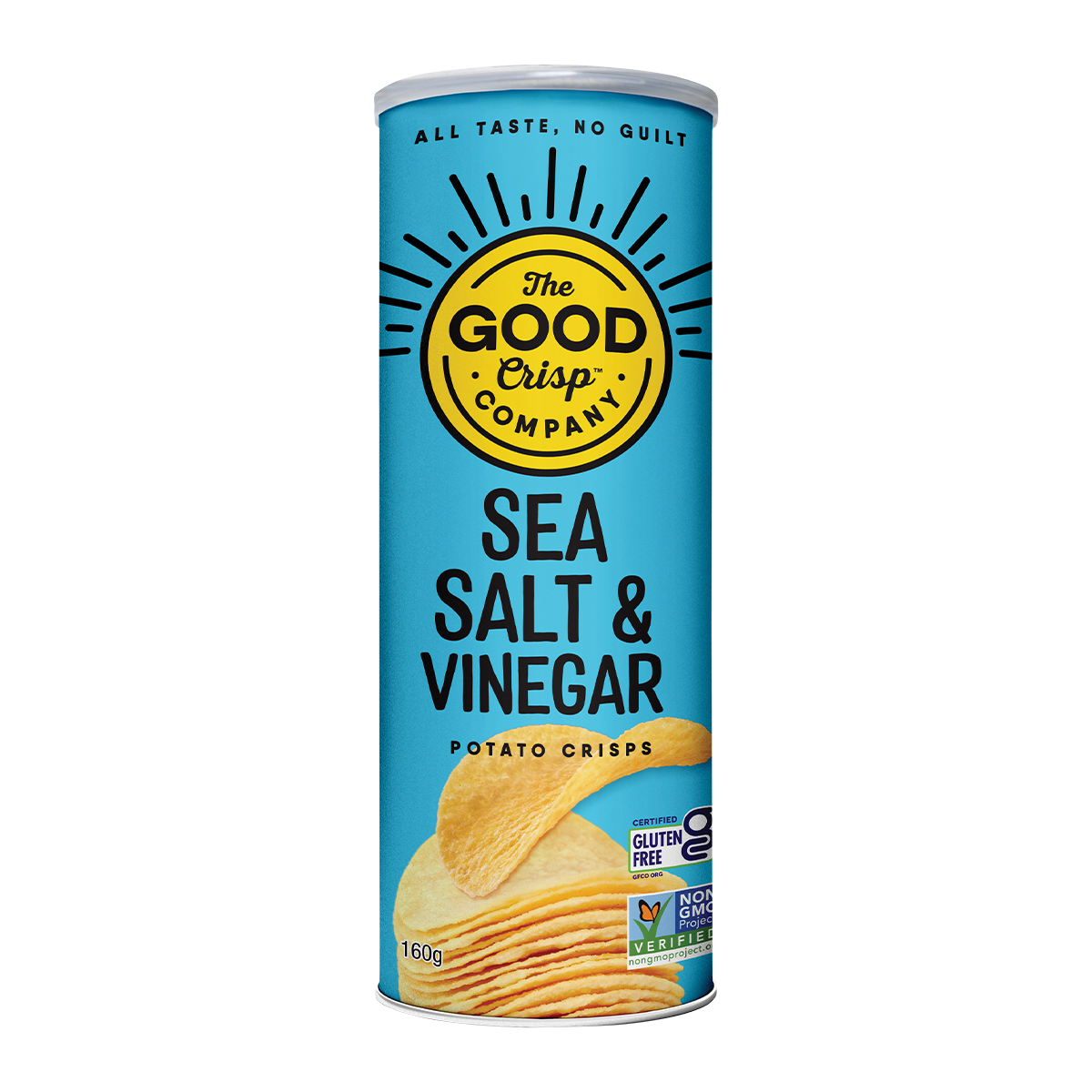 The Good Crisps Potato Crisps Sea Salt and Vinegar 160g