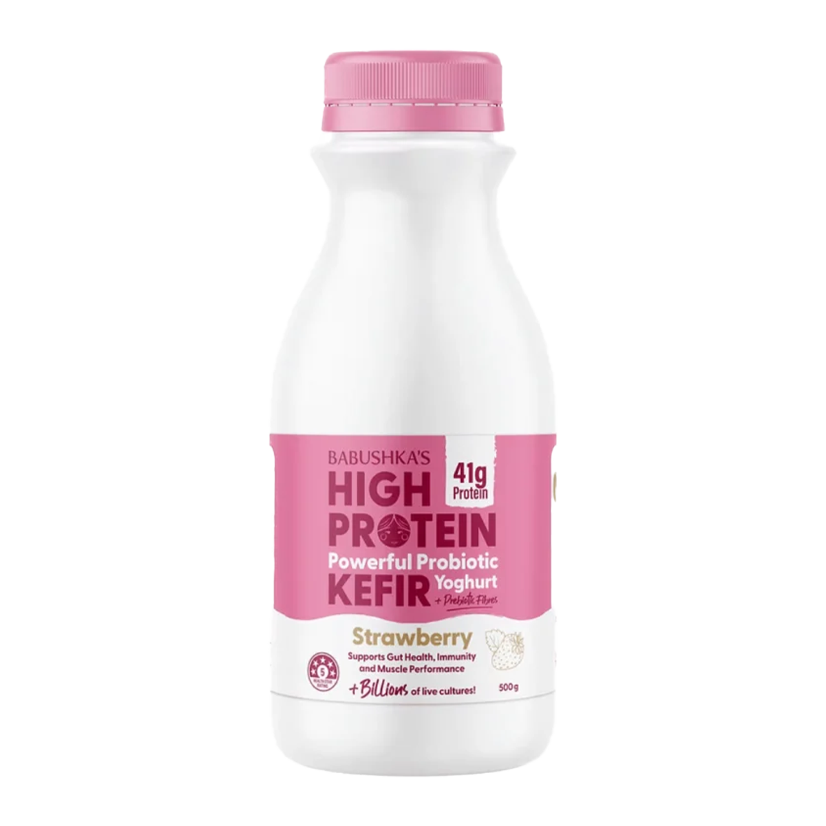 Babushka's Probiotic Kefir Strawberry 500g