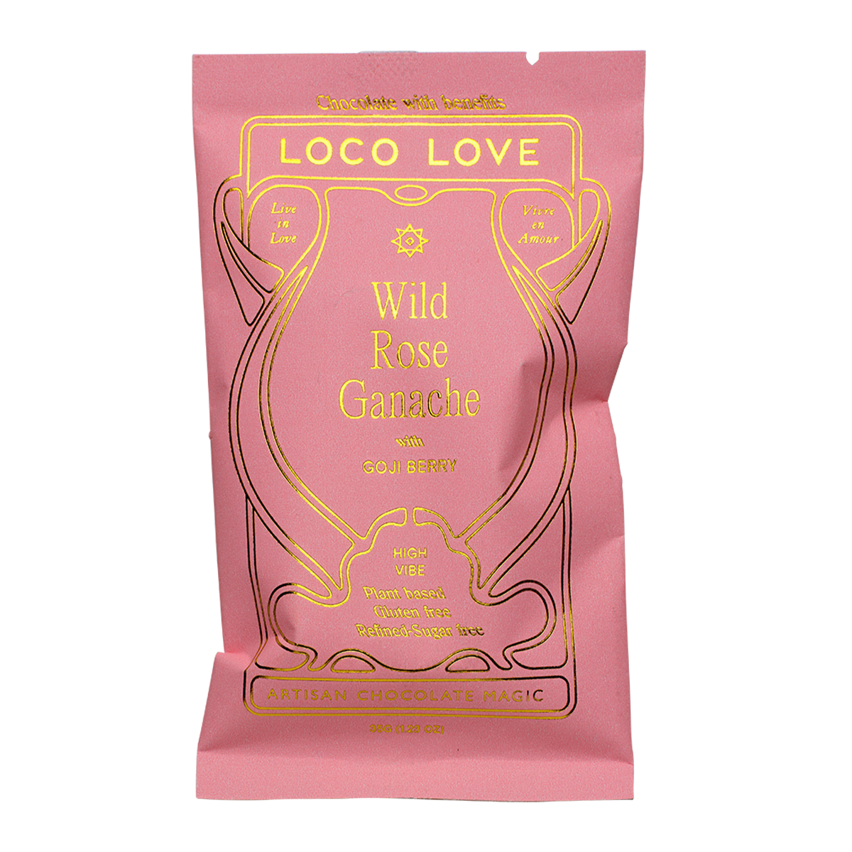 Loco Love Wild Rose Ganache with Goji Berry 35g