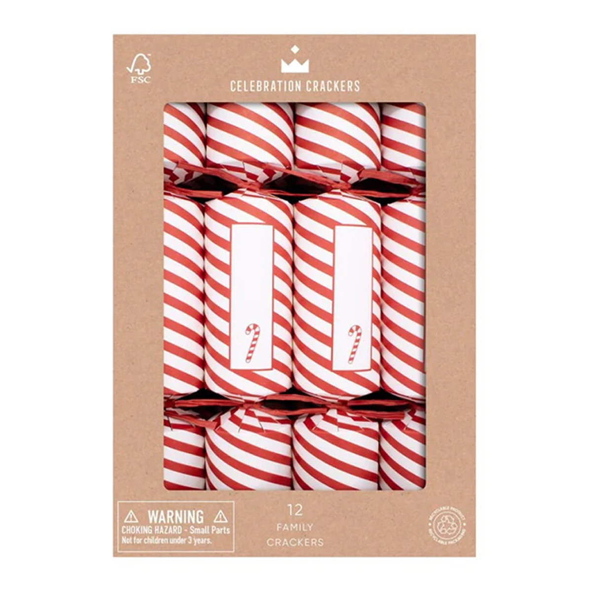 Celebration Crackers Candy Cane x12