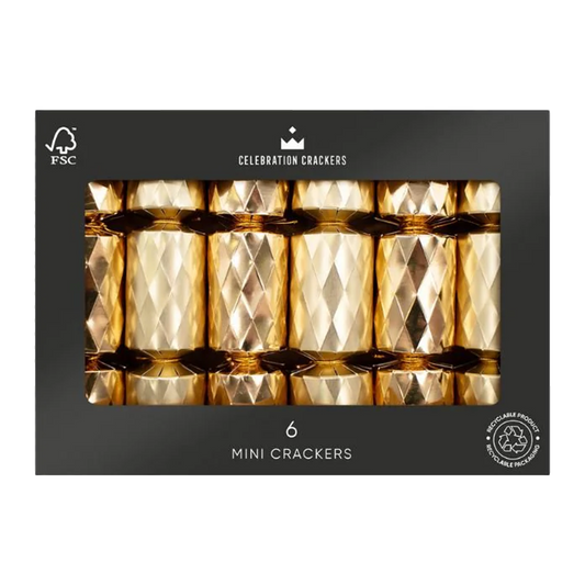 Celebration Crackers Gold Ornate Tree x6