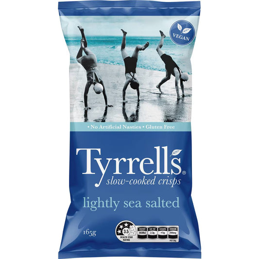 Tyrrells Crisps Lightly Sea Salted 165g