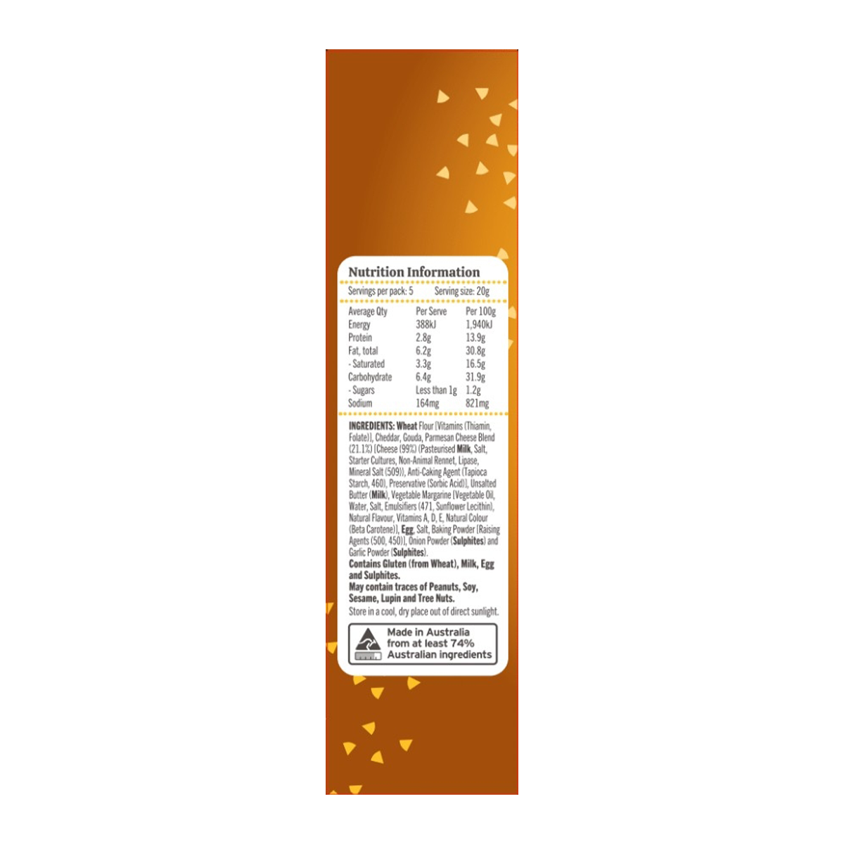 Charlie's Biscuits Three Cheese Bites 100g