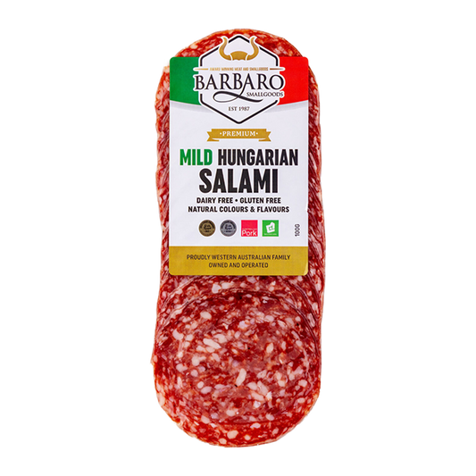 Barbaro Smallgoods Mild Hungarian Salami 100g