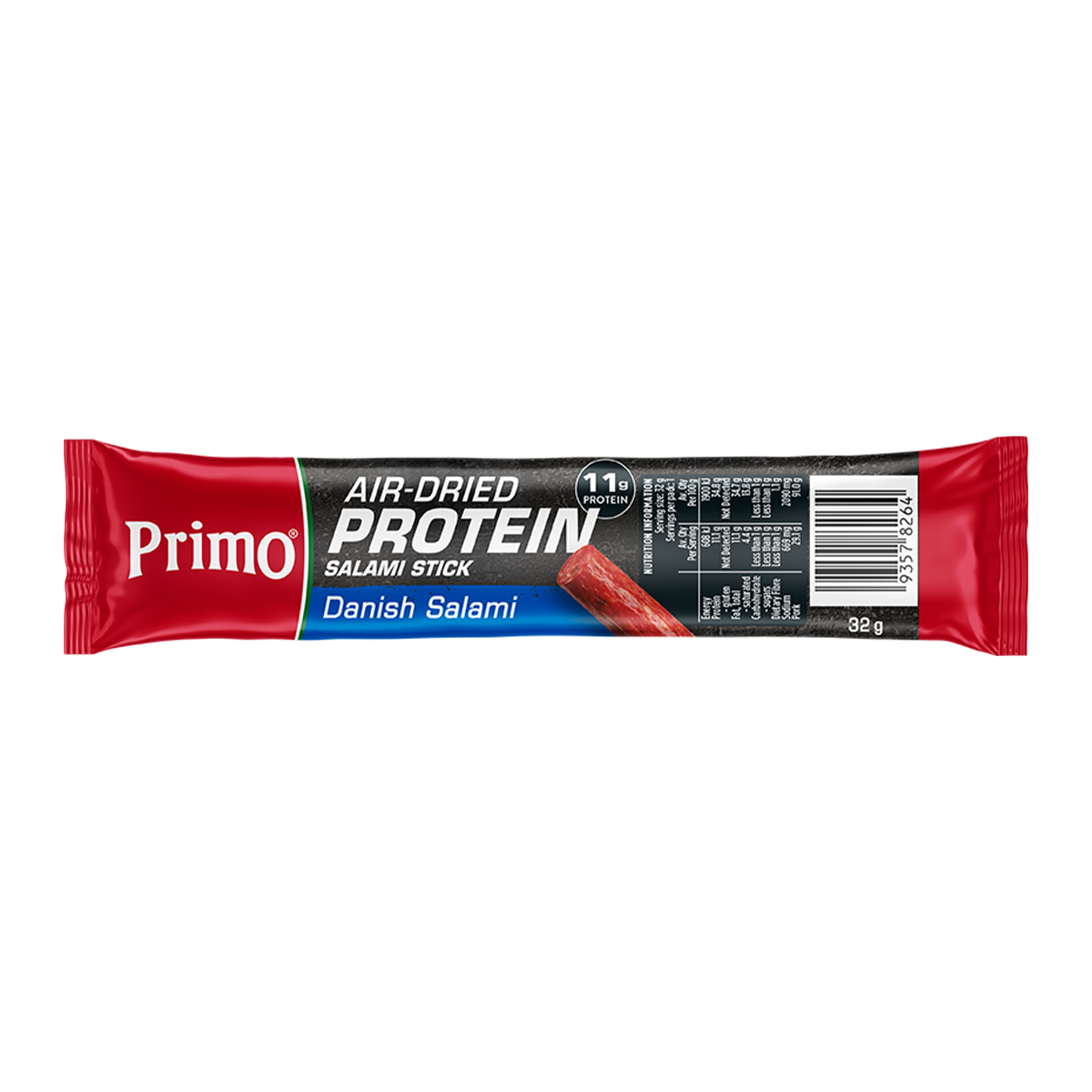 Primo Air-Dried Protein Danish Salami Stick 32g