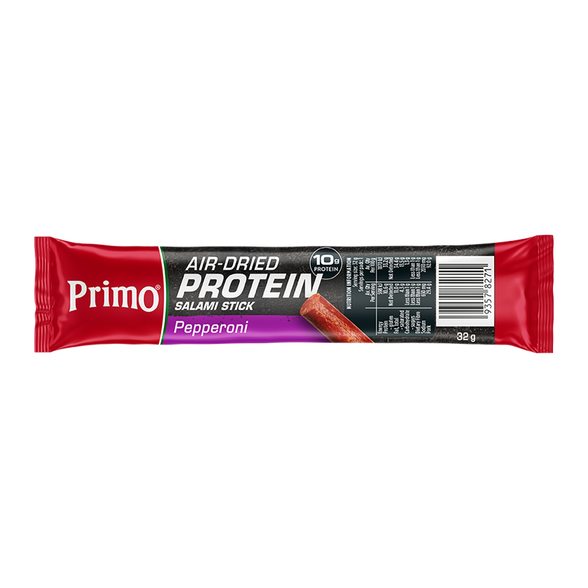 Primo Air-Dried Protein Pepperoni Salami Stick 32g