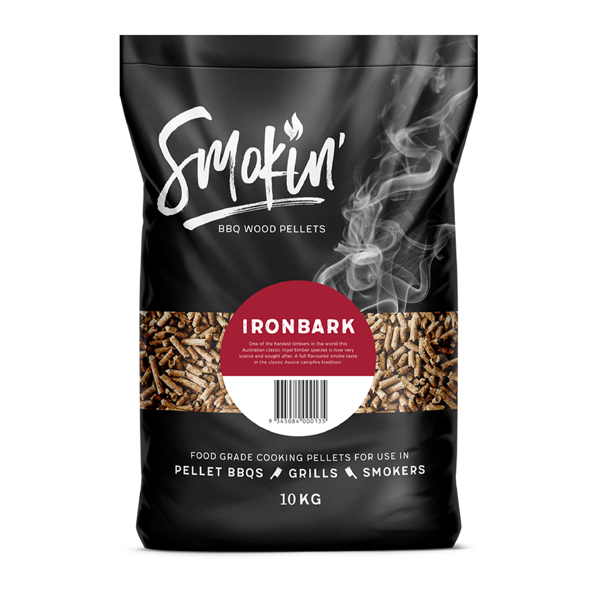 Smokin' BBQ Iron Bark Wood Pellets 10kg
