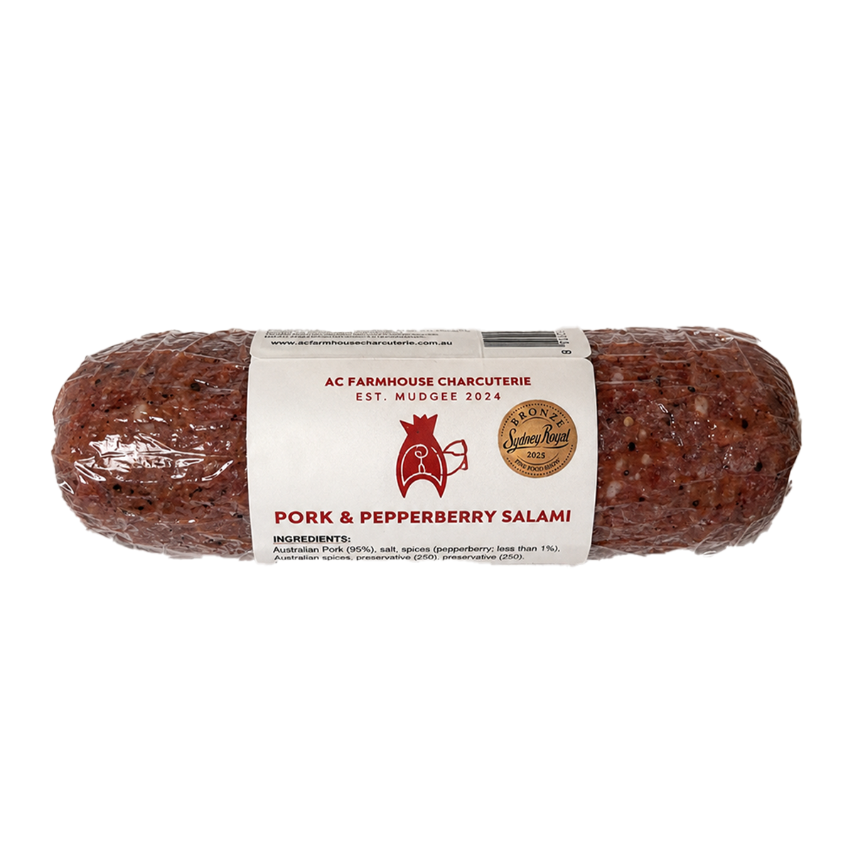 AC Farmhouse Pork & Pepperberry Salami 250g