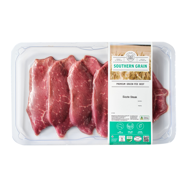 Southern Grain Premium Grain Fed Beef MB2 Sizzle Steak 200-500g
