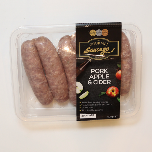 The Gourmet Sausage Pork Apple & Cider 500g
