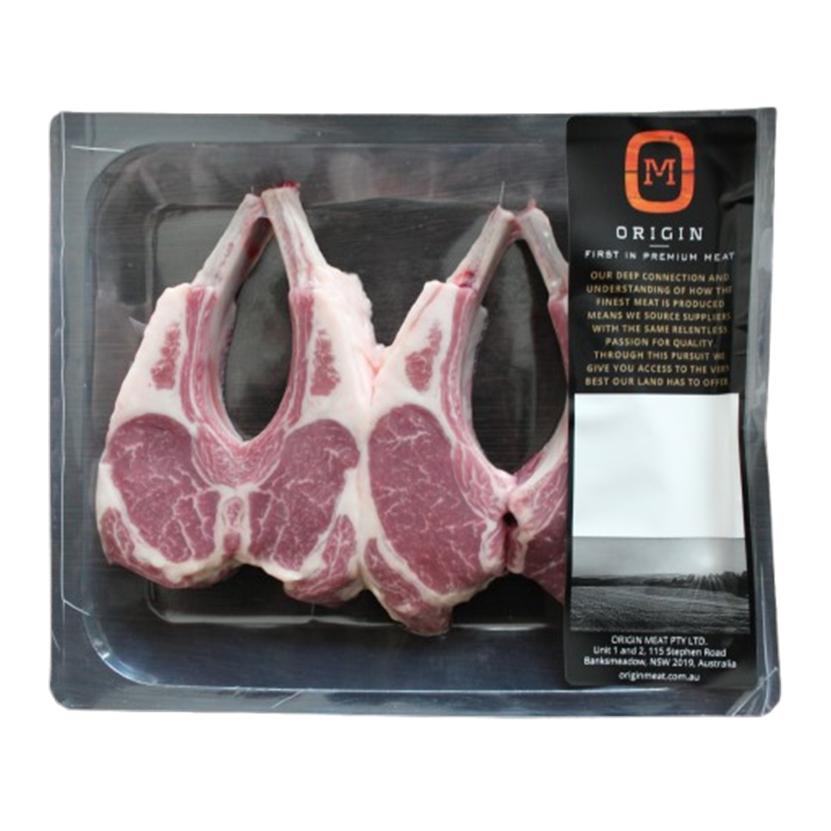 Origin Meats Lamb Cutlets 450-620g
