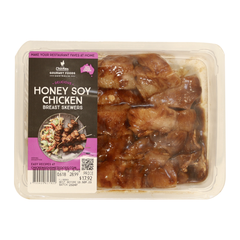 Chicken Gourmet Foods Chicken Breast Skewers Honey Soy 500-700g