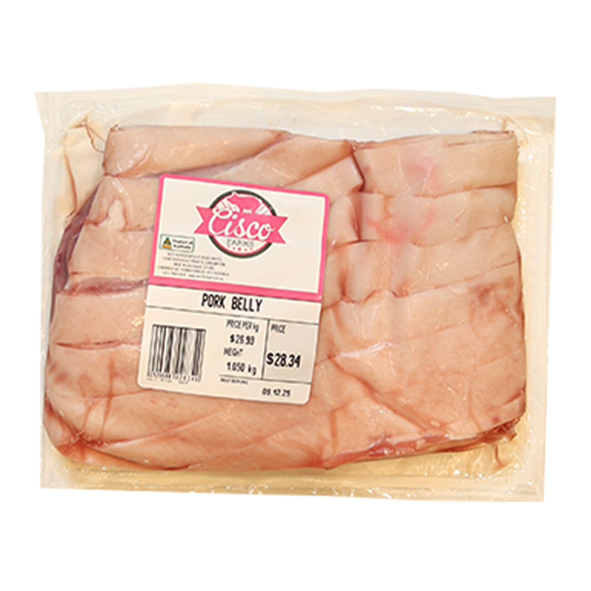 Cisco Pork Belly 800g-1.2kg