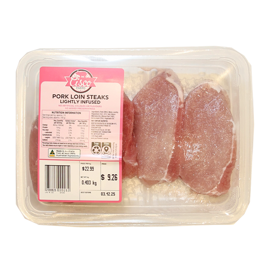 Cisco Pork Loin Steak 300-600g