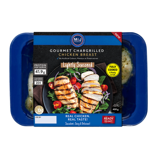 M&J Char Grilled Chicken Lightly Seasoned 400g