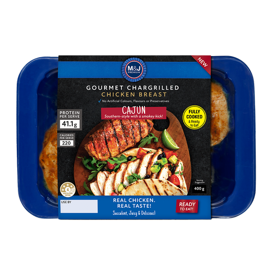 M&J Char Grilled Chicken Cajun 400g