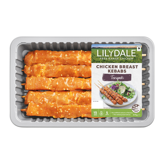 Lilydale Maryland Chicken Teriyaki Kebab 375g