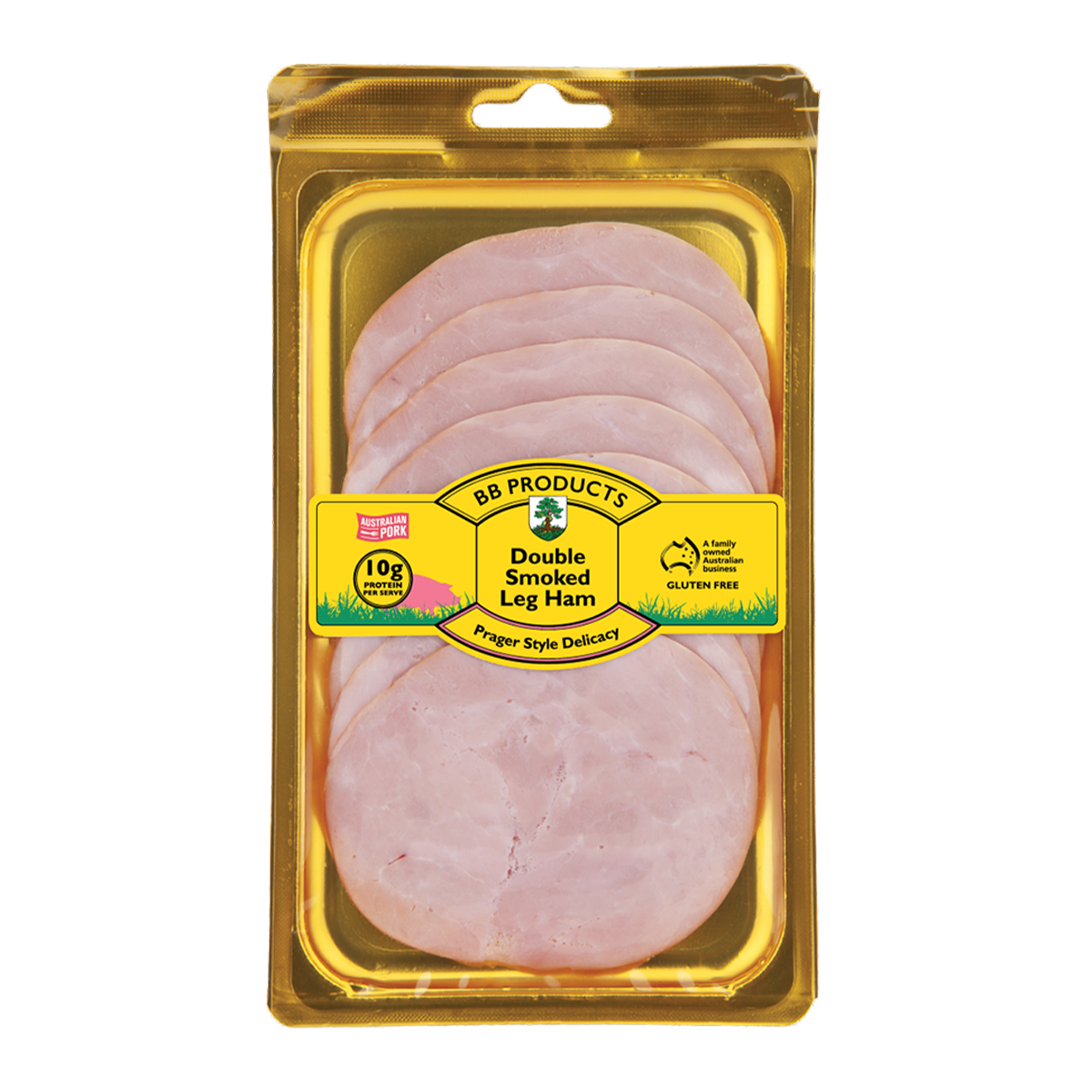B-B Products Double Smoked Leg Ham 100g