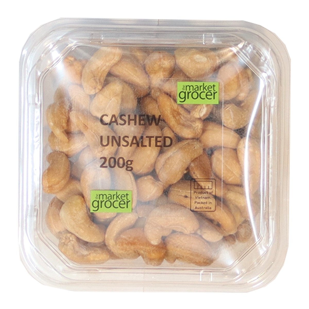 The Market Grocer Cashew Unsalted Tub 200g