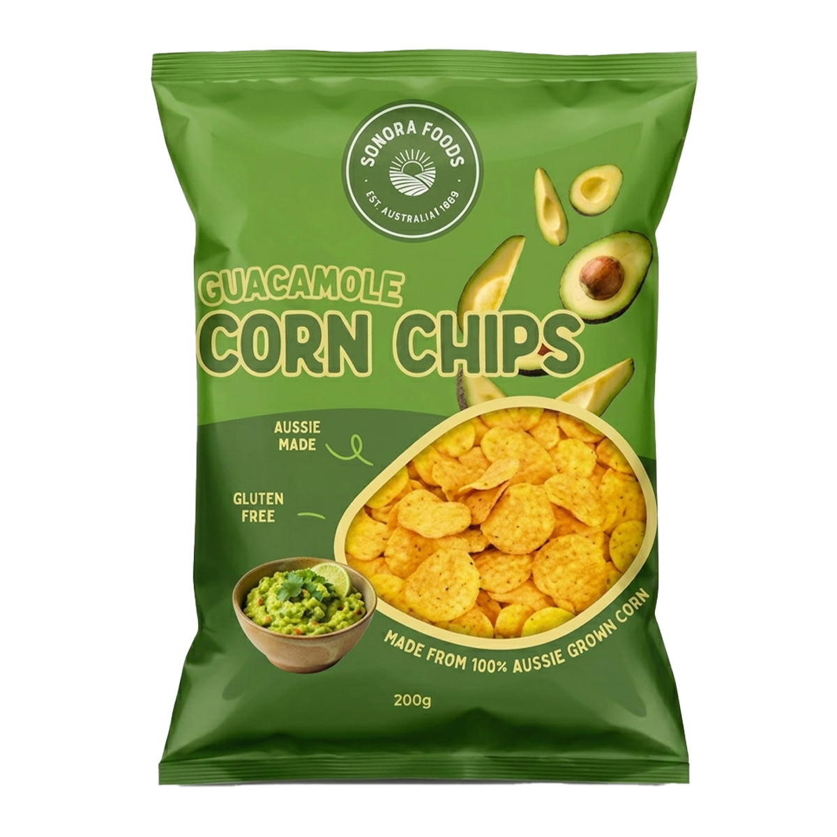 Sonora Corn Chips Guacamole 200g
