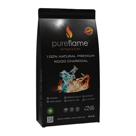 Pure Flame 100% Natural Premium Wood Charcoal 4kg