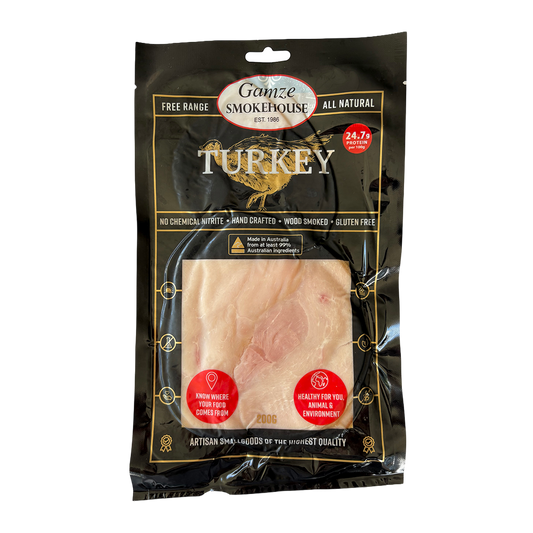 Gamze Smokehouse Free Range Nitrite Free Turkey Breast Sliced 200g