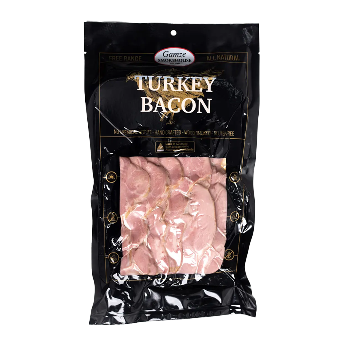 Gamze Smokehouse Nitrite Free Turkey Bacon 200g