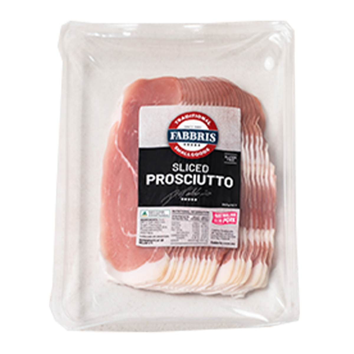Fabbris Prosciutto Sliced 250g