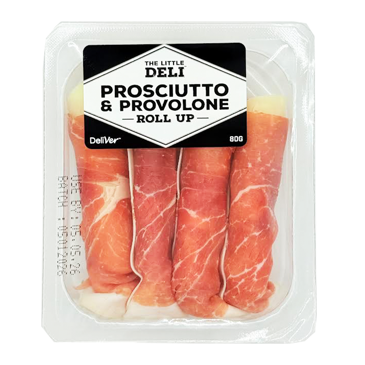 The Little Deli Prosciutto and Provolone Roll Up 80g