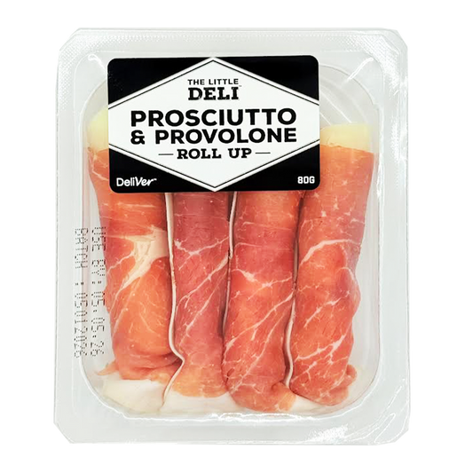 The Little Deli Prosciutto and Provolone Roll Up 80g