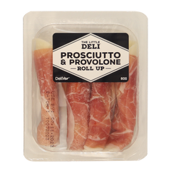 The Little Deli Prosciutto and Provolone Roll Up 80g