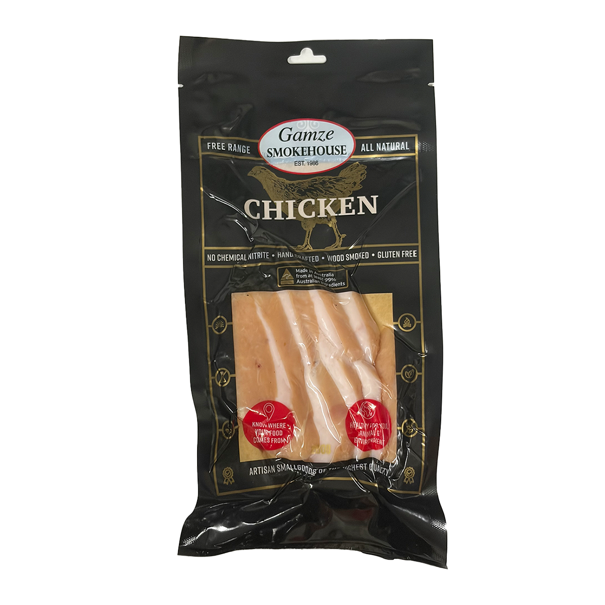 Gamze Smokehouse Nitrite Free Free Range Chicken 200g