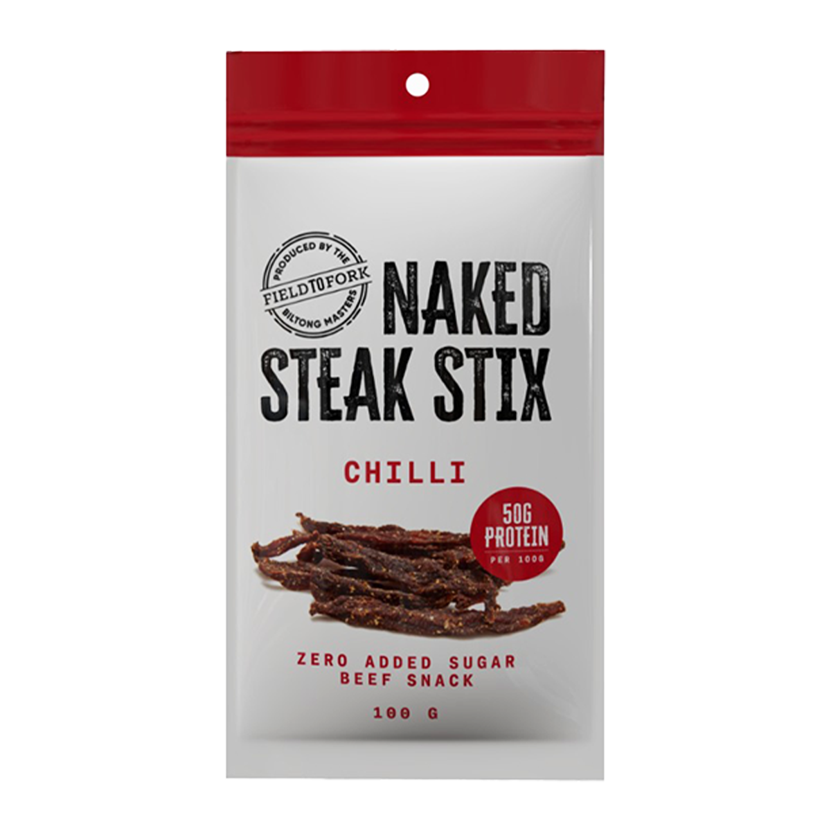 Field To Fork Naked Steak Stix Chili 100g