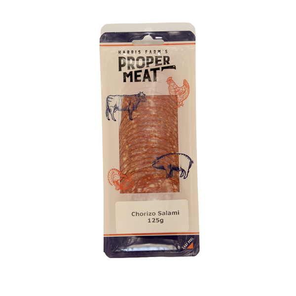 Harris Farms Proper Meat Chorizo Salami 125g Harris Farm Markets