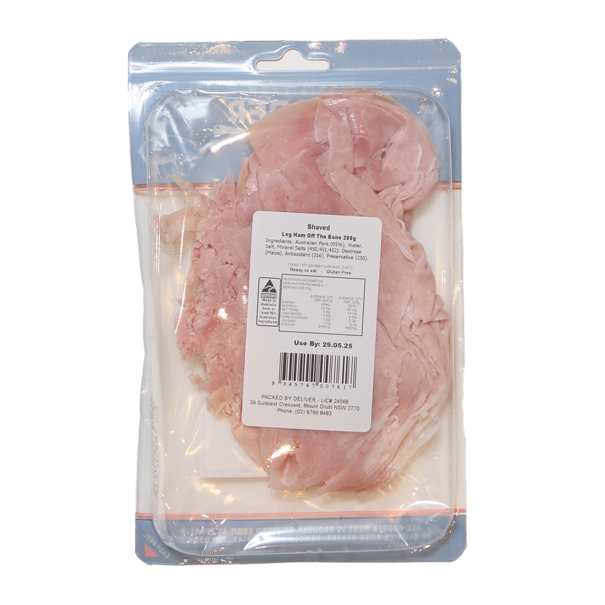 Harris Farm Shaved Ham Off Bone 200g