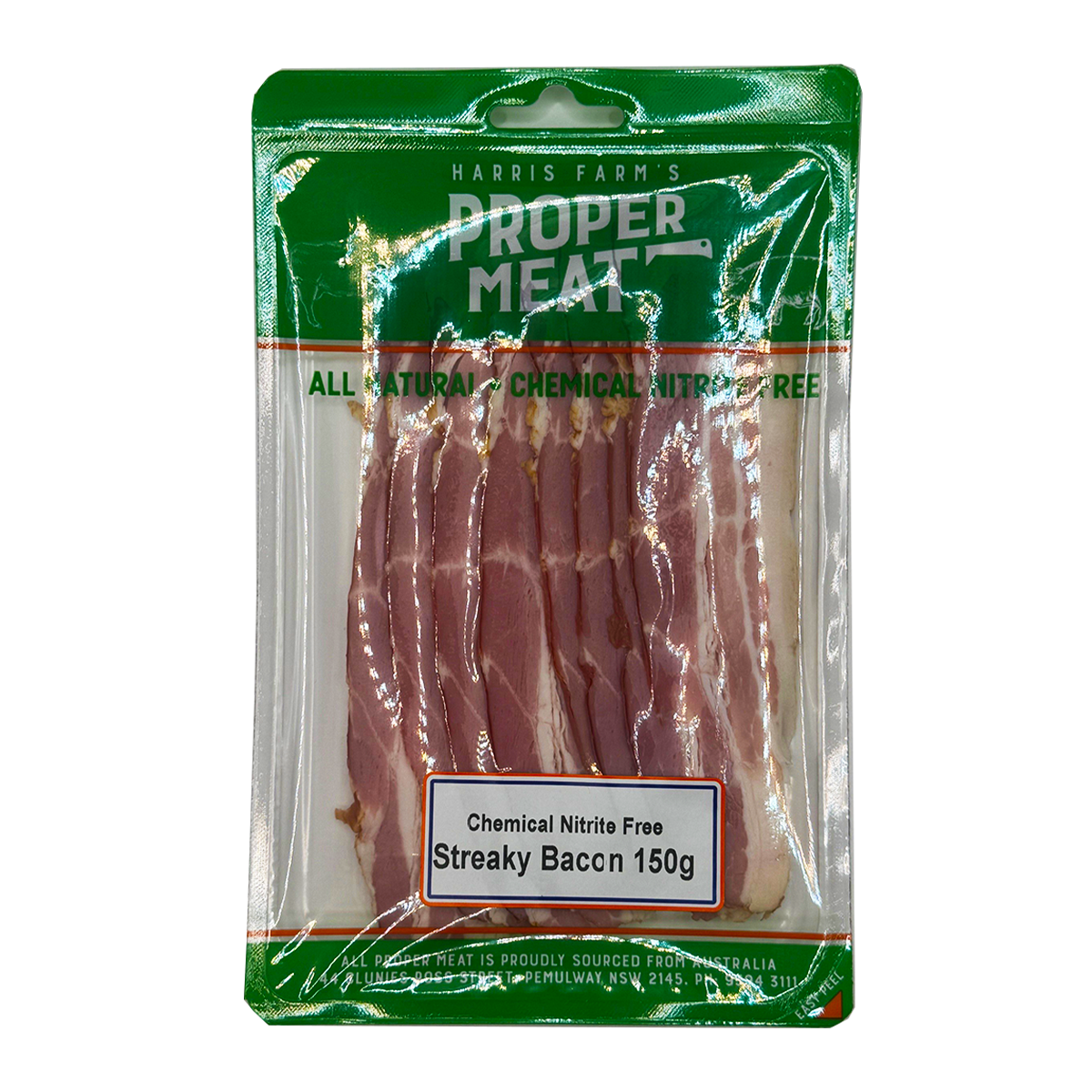 Proper Meat Nitrite Free Streaky Bacon 150g – Harris Farm Markets