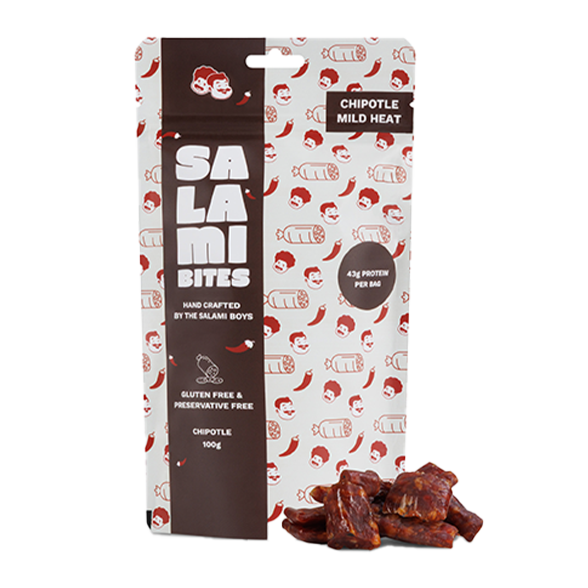 Salami Boys Mild Chipotle Salami Bites 100g